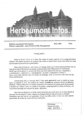 Herbeumont info 21